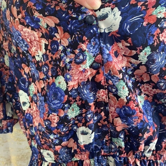 Zara Tropical  Floral Tunic Half Sleeve Casual Mini Dress Size S - Picture 7 of 14
